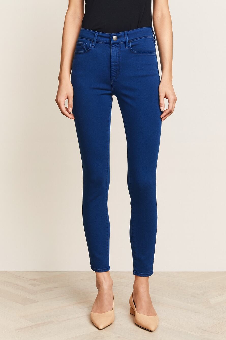 Vince Skinny Ankle Jeans Royal Blue Size 25 Stretch Denim